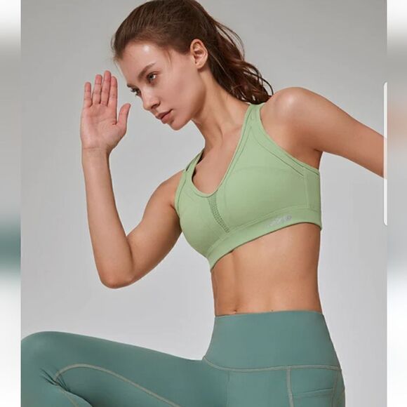 Yvette Power Cross Back Padded Running Bra Size XL NWT High Support - Picture 2 of 14